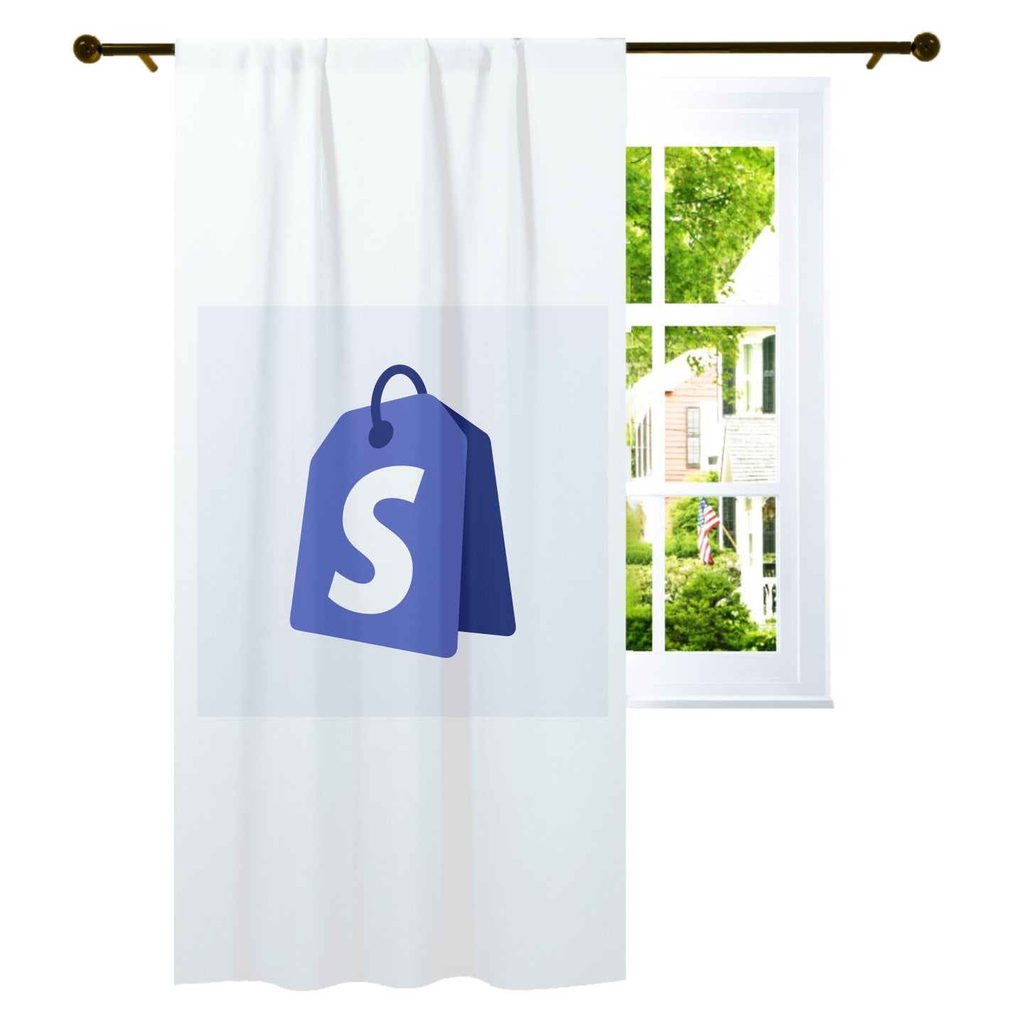 a close up of a curtain