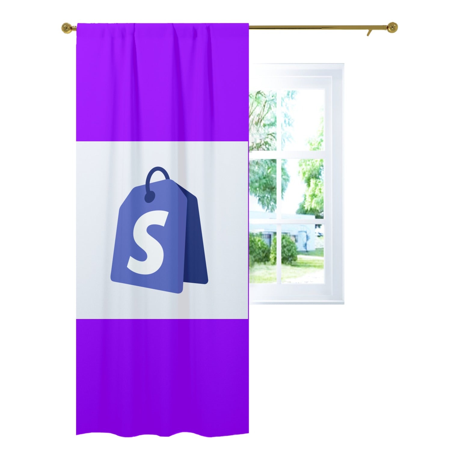 a close up of a curtain