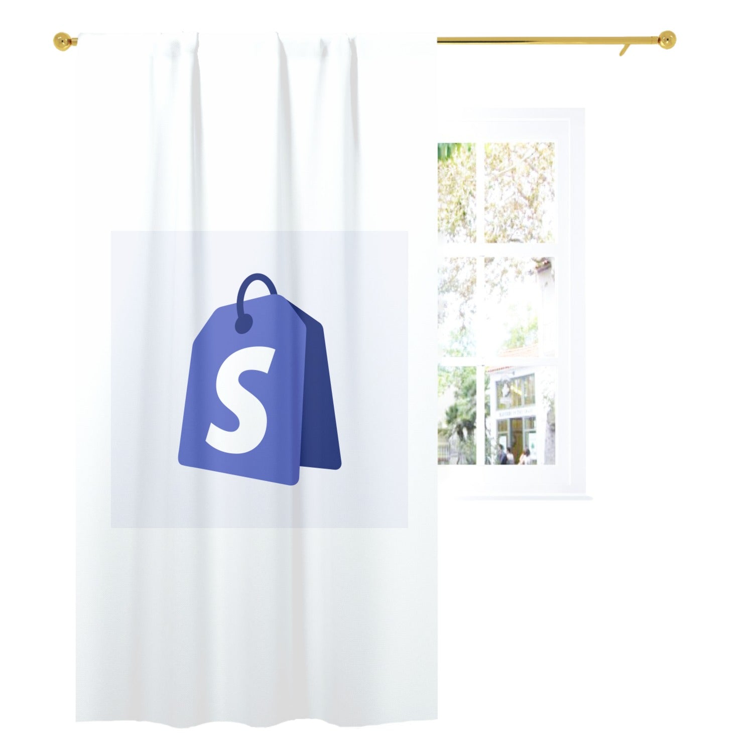 a close up of a curtain