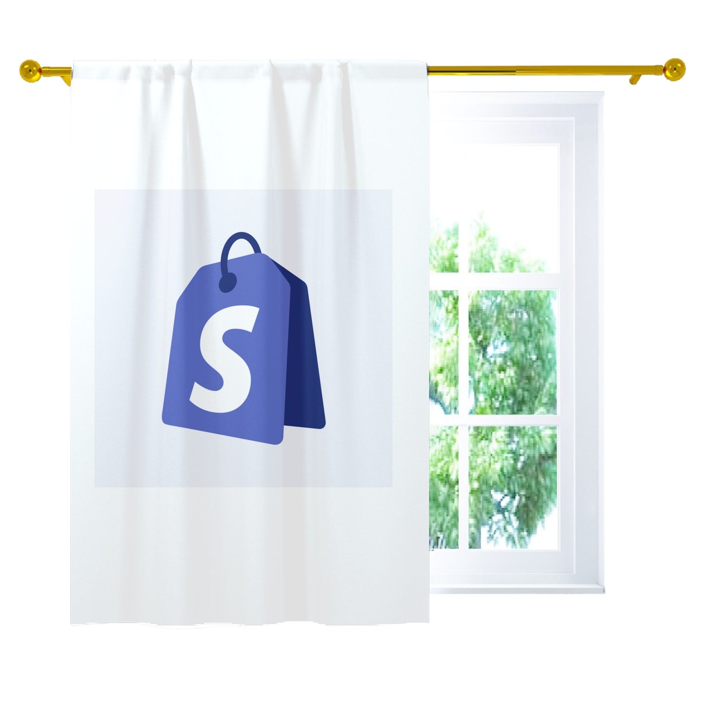 a close up of a curtain